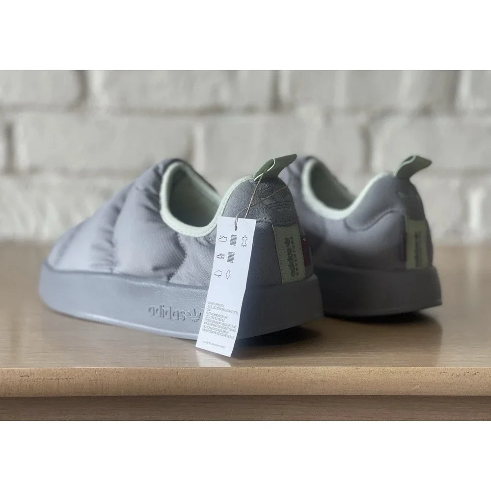 Men's Size 6 adidas Puffylette Shoes in Charcoal‎ Solid Grey/Linen Green GW9842